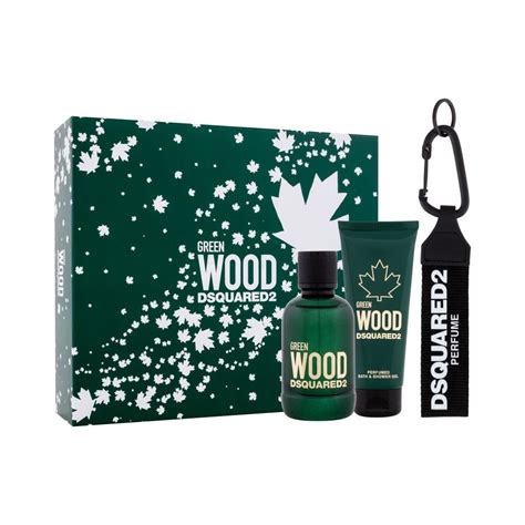 Green Wood EDT 100ML + Shower Gel 150ML Gift .